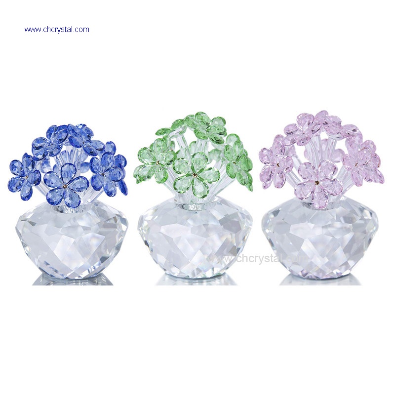 crystal flower gift set