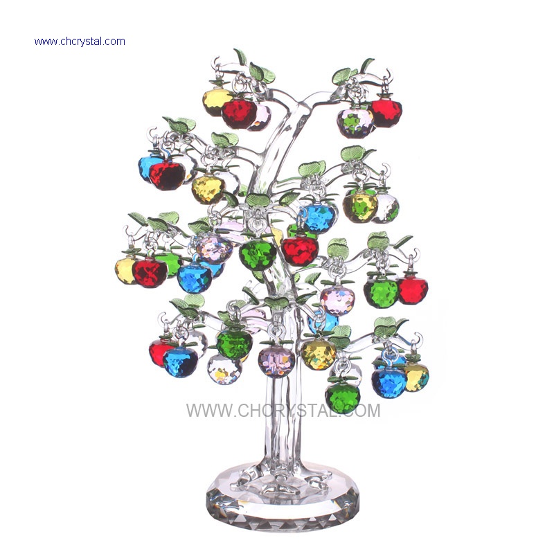 crystal apple tree with 48pcs apples