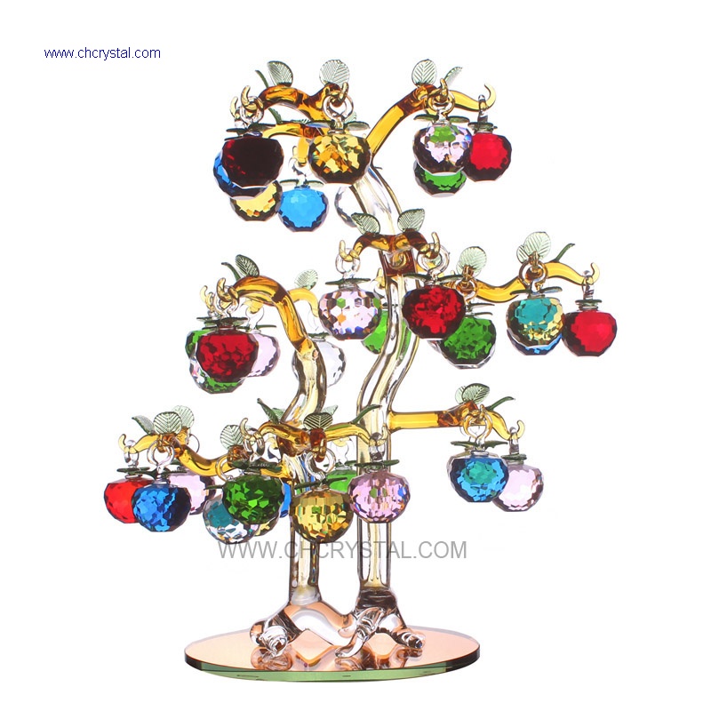 crystal apple tree with 36pcs apples