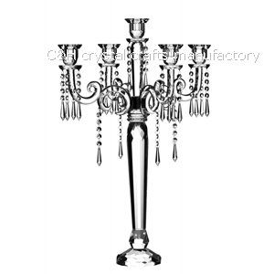 5 arms crystal candelabra wedding decoration