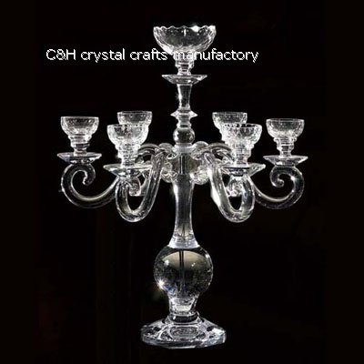 6arms crystal candelabra