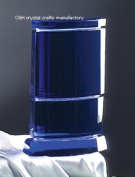 crystal trophy and award