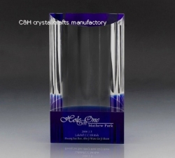 crystal trophy and award