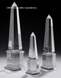 crystal trophy and award