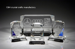 crystal trophy and award