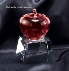 crystal apple decoration