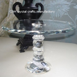 crystal cake stand