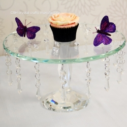 crystal cake stand