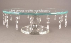 crystal cake stand