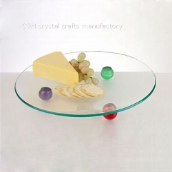 glass cake plate