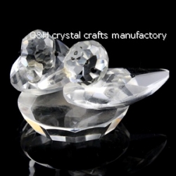 crystal mandarin duck animal figurines