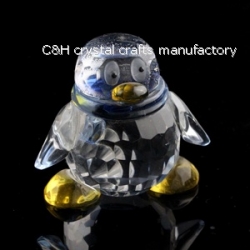crystal penguin animal figurines