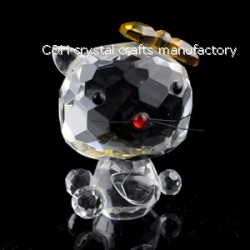 crystal cat animal figurines