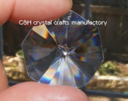 crystal octagonal beads