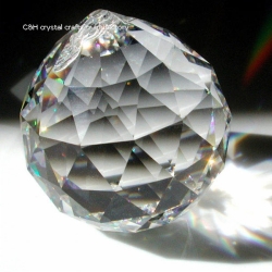 crystal faceted ball