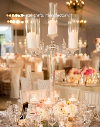 tall 5arms crystal candelabra