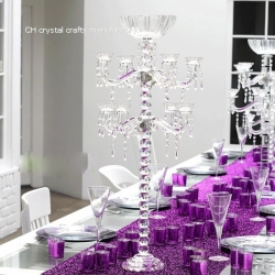 cheap wedding crystal candelabra