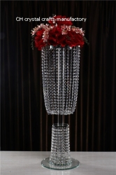 crystal flower stand wedding centerpieces