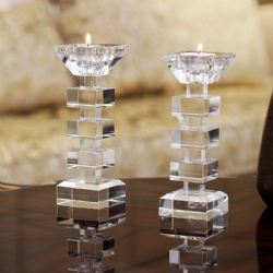 crystal tealight candleholder set