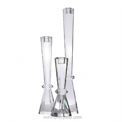 crystal candlestick candleholder set