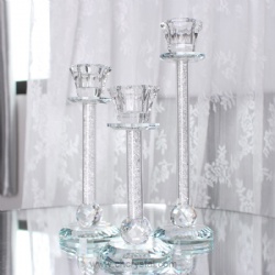 crystal candleholder set