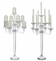 9 arms crystal candelabra