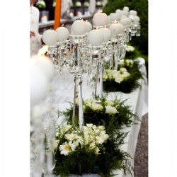 5 arms crystal candelabra