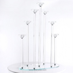 7 arms crystal candelabra