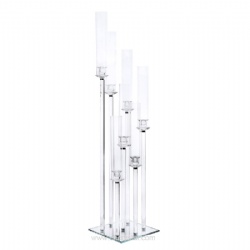 7 arms crystal candelabra