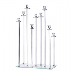 9 arms crystal candelabra