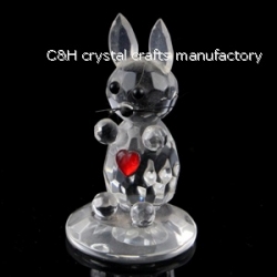 crystal cat animal figurines