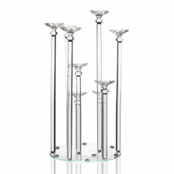 9 arms crystal candelabra