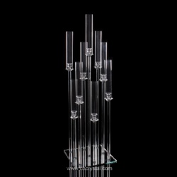 9 arms crystal candelabra