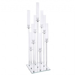 9 arms crystal candelabra