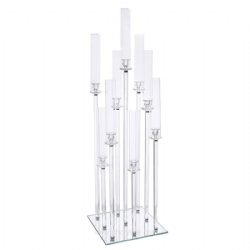 9 arms crystal candelabra