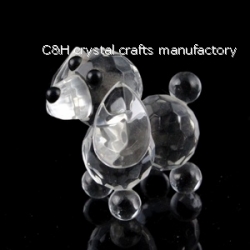 crystal dog animal figurines