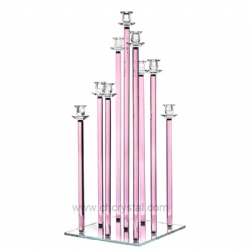 9 arms crystal candelabra