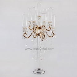 9 arms crystal candelabra