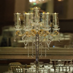 7 arms crystal candelabra