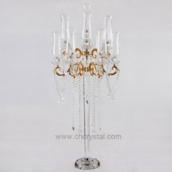 13 arms crystal candelabra