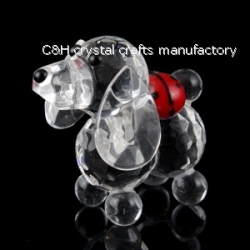 crystal dog animal figurines
