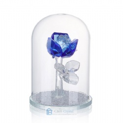 crystal blue flower gift