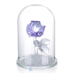 crystal purple flower gift