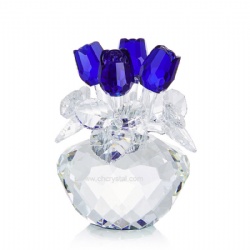 crystal blue flower gift