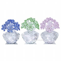 crystal flower gift set