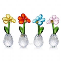 crystal flower gift set