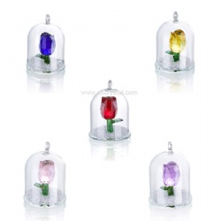 crystal flower gift set