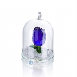 crystal blue flower gift