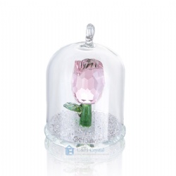 crystal pink flower gift