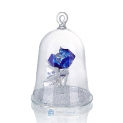 crystal blue flower gift